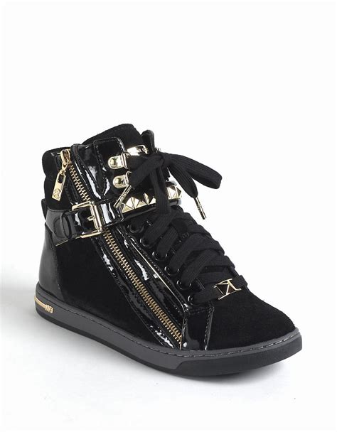 michael kors high top sneakers black|zappos Michael Kors sneakers.